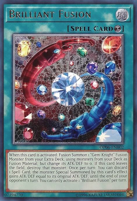 Brilliant Fusion (UTR) OP06-EN002 card from OTS Tournament Pack 6