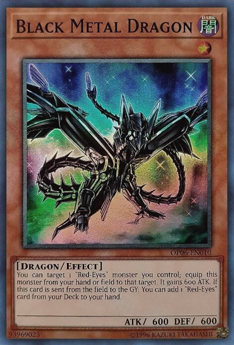 Black Metal Dragon OP06-EN010 card from OTS Tournament Pack 6