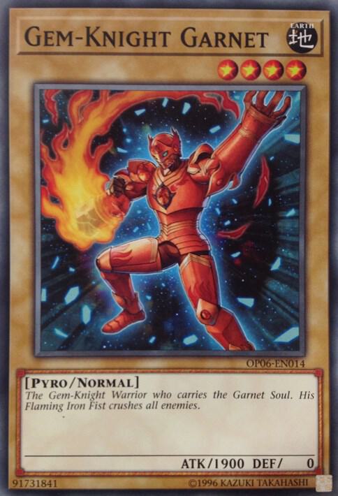 Gem-Knight Garnet OP06-EN014 card from OTS Tournament Pack 6