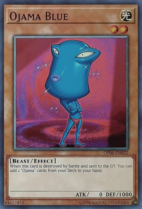 Ojama Blue OP06-EN022 card from OTS Tournament Pack 6