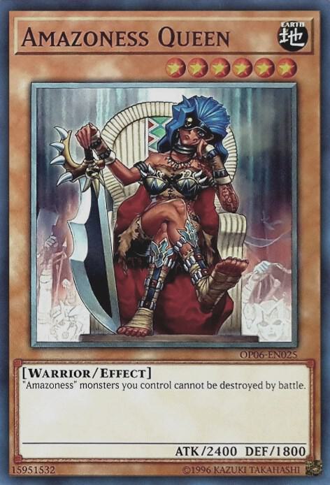 Amazoness Queen OP06-EN025 card from OTS Tournament Pack 6