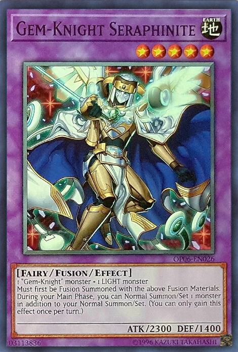 Gem-Knight Seraphinite OP06-EN026 card from OTS Tournament Pack 6