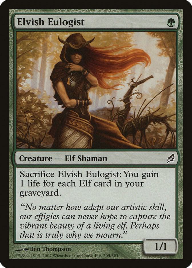 Elvish Eulogist 205 card from Lorwyn