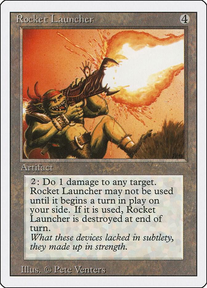 Rocket Launcher card from Revised Edition