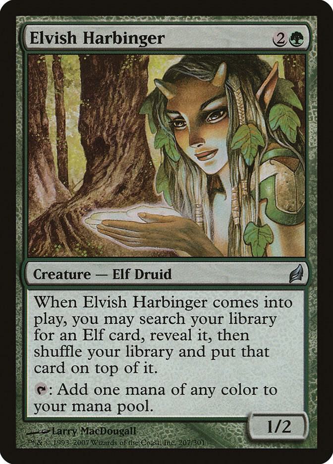 Elvish Harbinger 207 card from Lorwyn