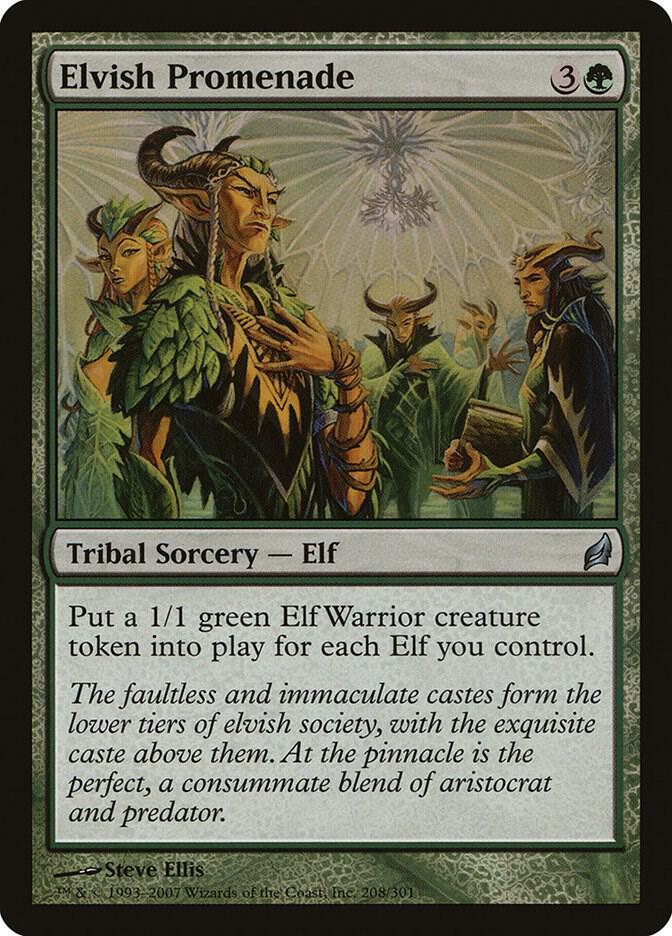 Elvish Promenade 208 card from Lorwyn