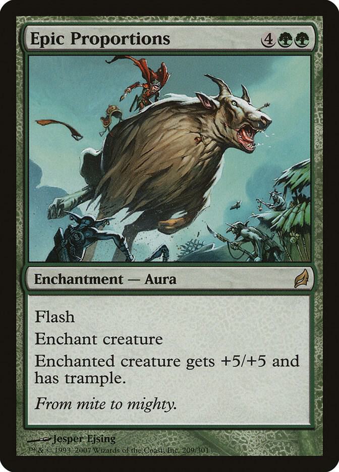 Epic Proportions 209 card from Lorwyn