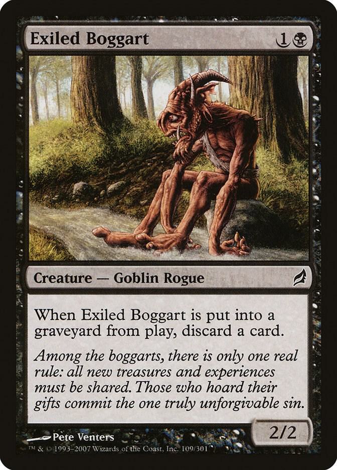 Exiled Boggart 109 card from Lorwyn