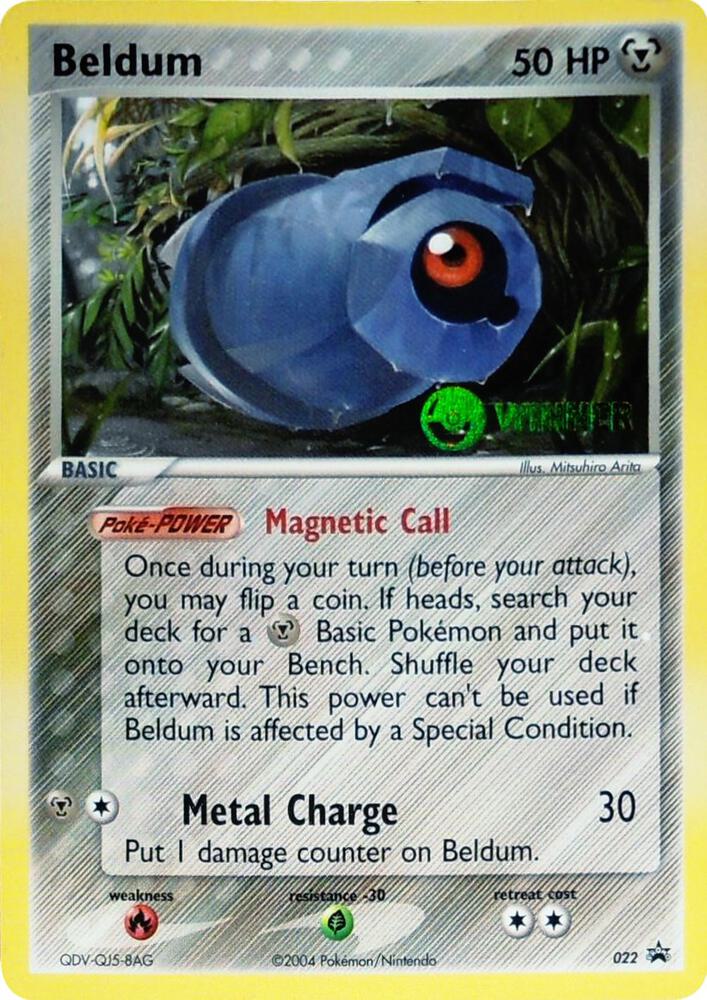 Beldum (League Promo) [Winner] 022 card from League & Championship Cards