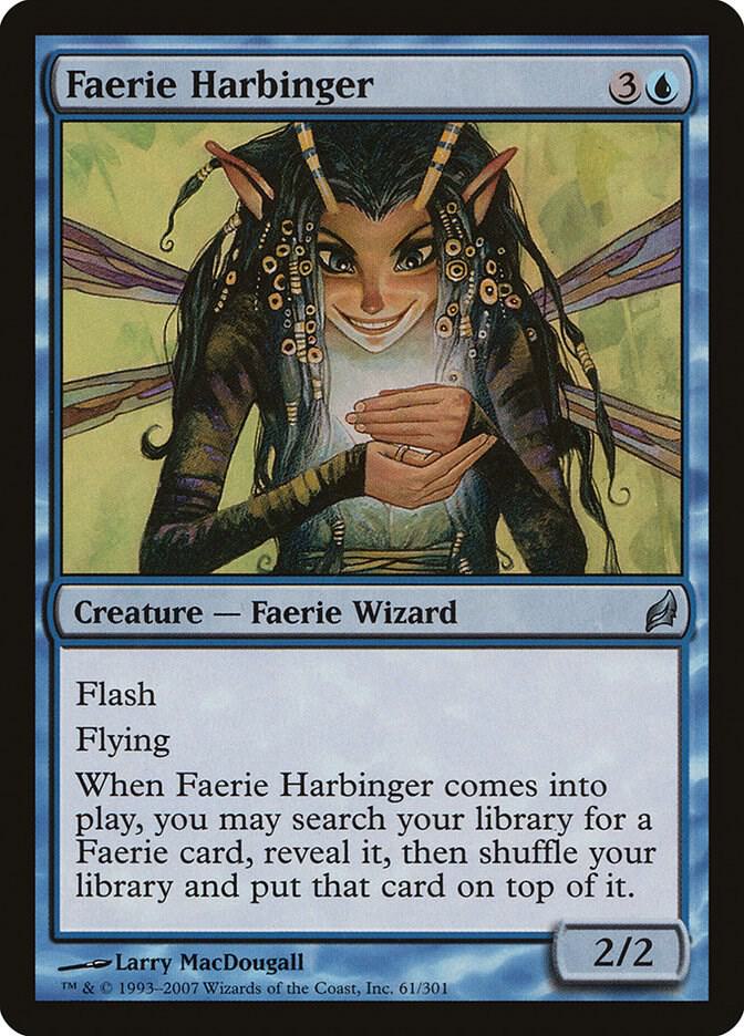 Faerie Harbinger 61 card from Lorwyn