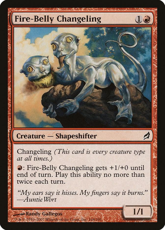 Fire-Belly Changeling 164 card from Lorwyn