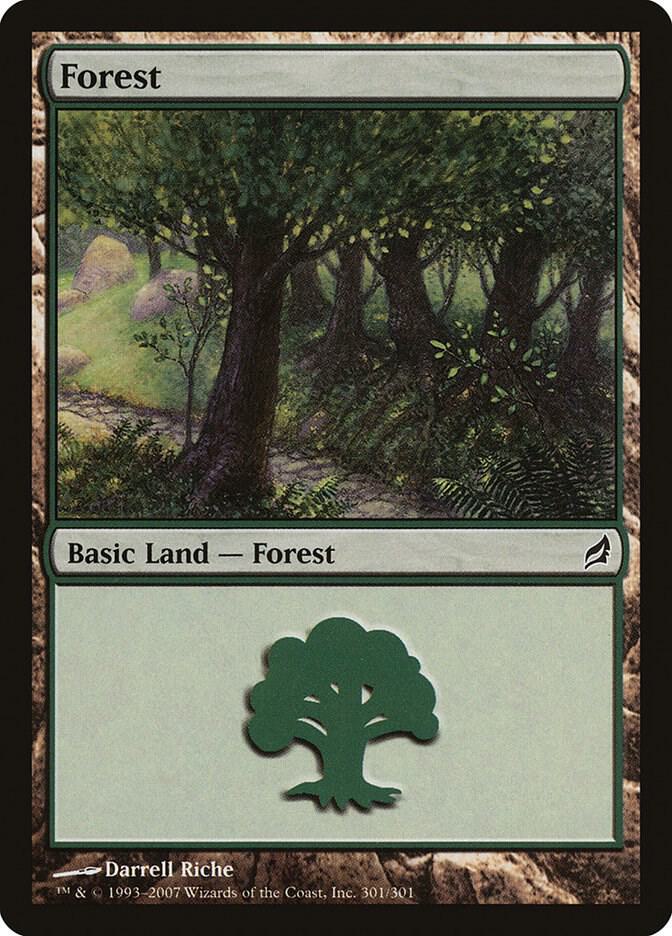 Forest 301 card from Lorwyn