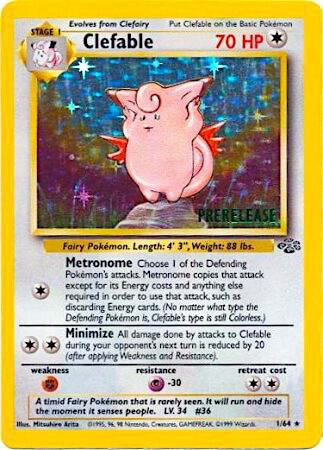 Clefable (Prerelease) 01/64 card from WoTC Promo