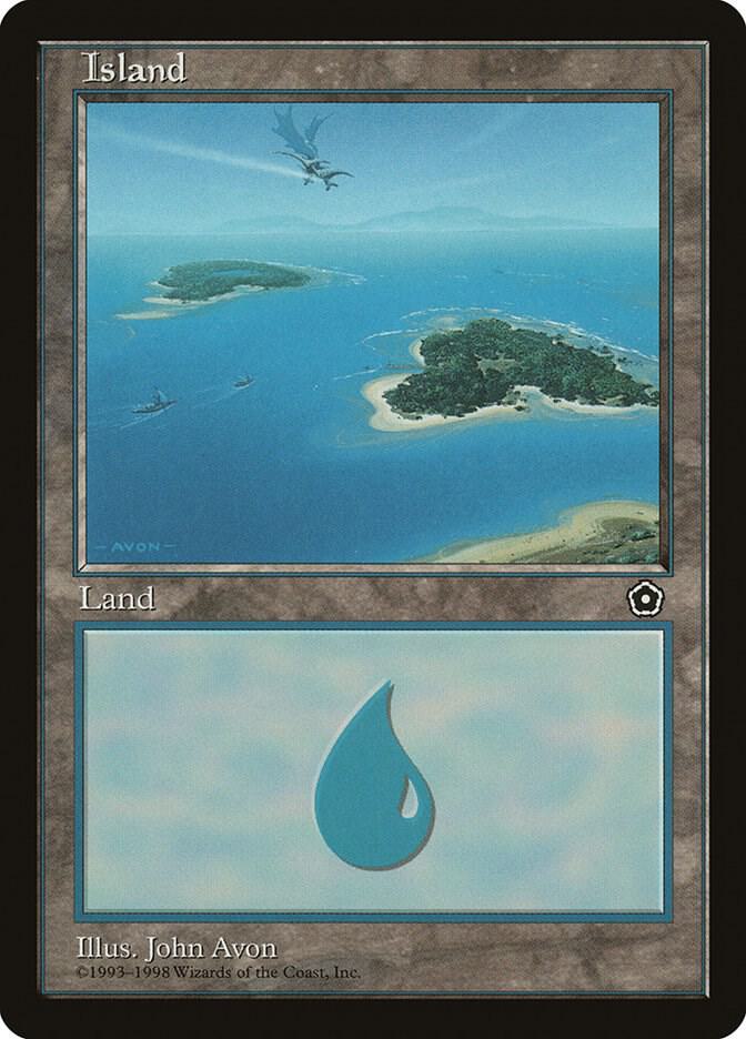 Island 154 card from Portal Second Age