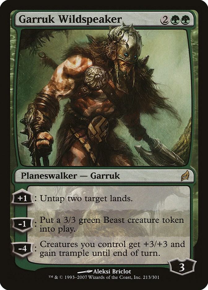 Garruk Wildspeaker 213 card from Lorwyn