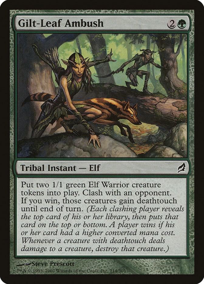 Gilt-Leaf Ambush 214 card from Lorwyn
