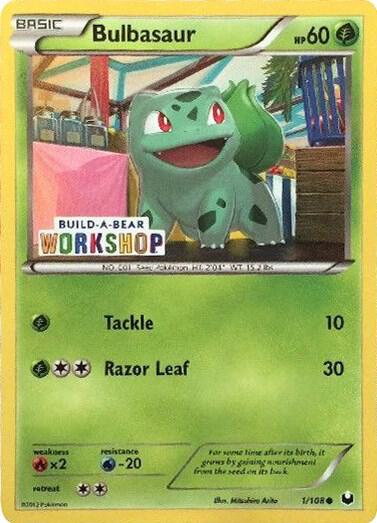 Bulbasaur - 1/108 (Build-A-Bear Workshop Exclusive) 001/108 card from Miscellaneous Cards & Products