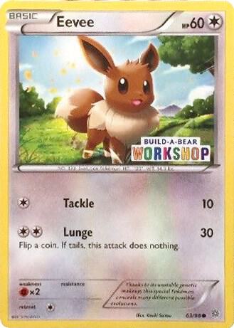 Eevee - 63/98 (Build-A-Bear Workshop Exclusive) 063/098 card from Miscellaneous Cards & Products