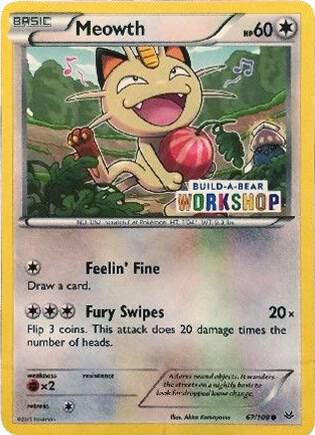 Meowth - 67/108 (Build-A-Bear Workshop Exclusive) 067/108 card from Miscellaneous Cards & Products