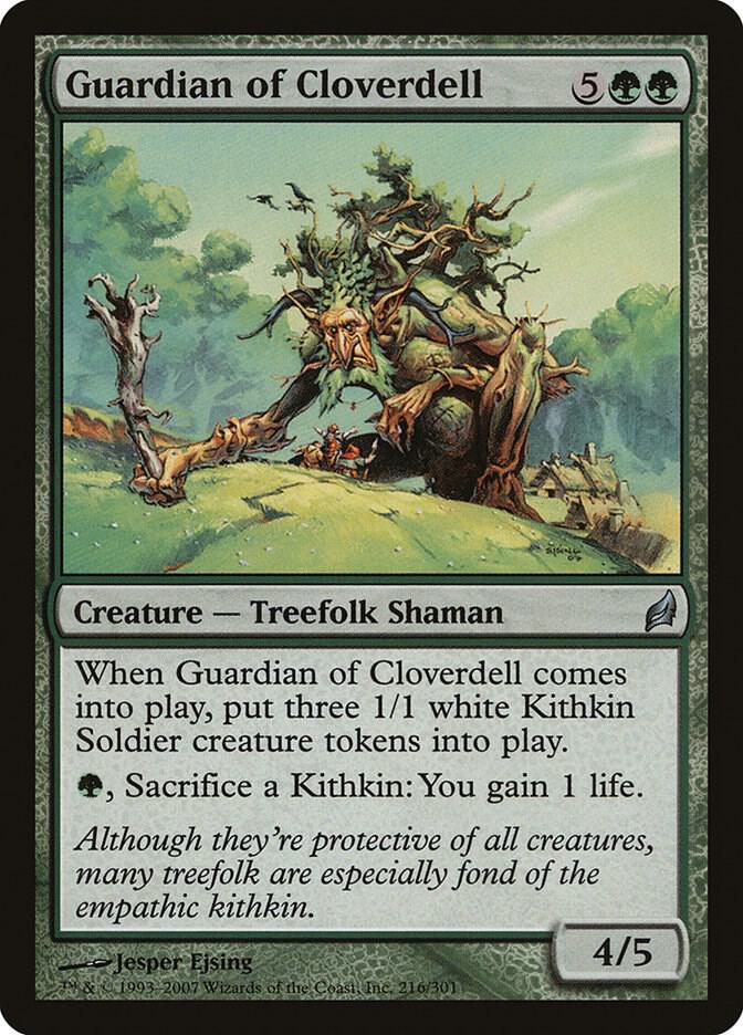 Guardian of Cloverdell 216 card from Lorwyn