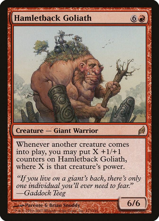 Hamletback Goliath 173 card from Lorwyn