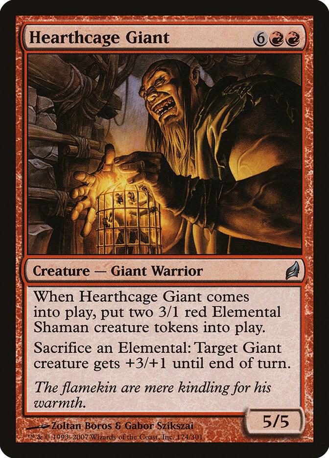 Hearthcage Giant 174 card from Lorwyn