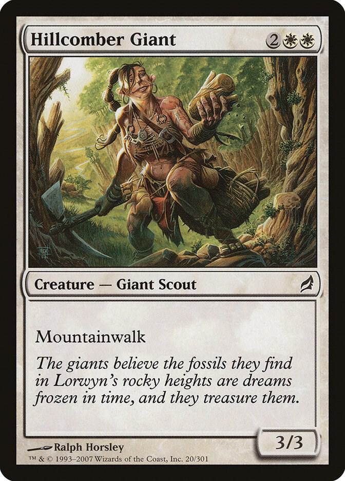 Hillcomber Giant 20 card from Lorwyn