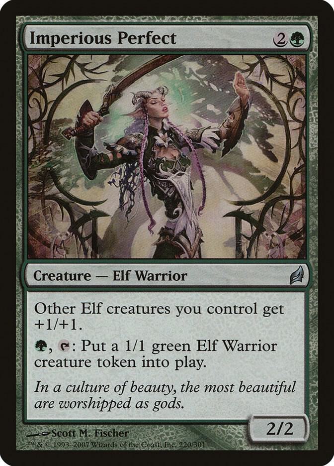 Imperious Perfect 220 card from Lorwyn