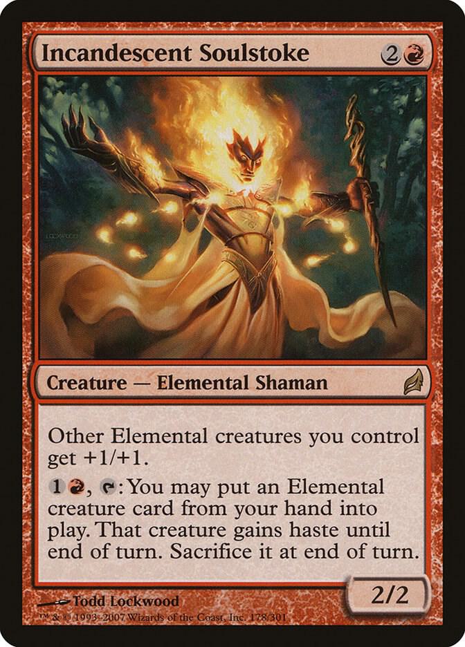 Incandescent Soulstoke 178 card from Lorwyn
