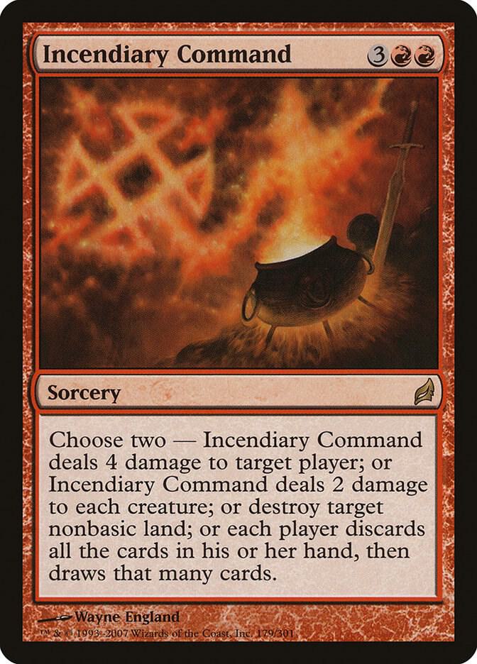Incendiary Command 179 card from Lorwyn