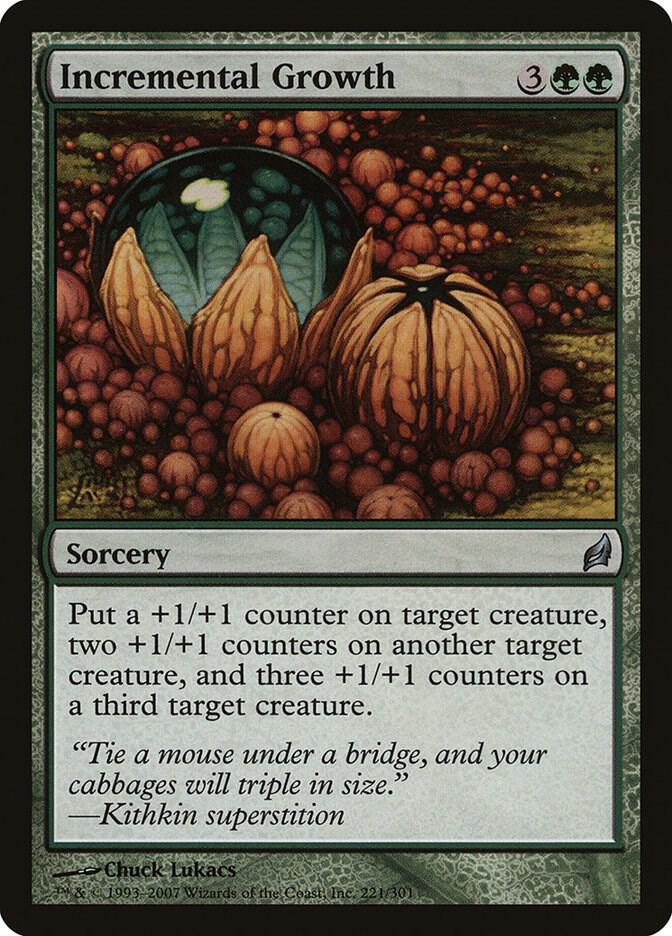 Incremental Growth 221 card from Lorwyn
