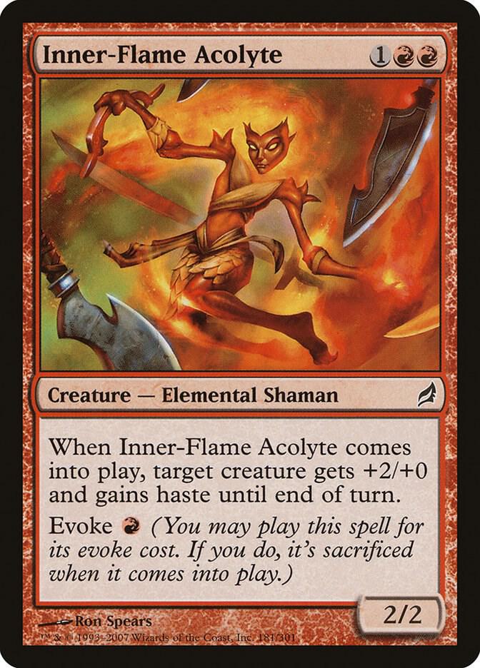 Inner-Flame Acolyte 181 card from Lorwyn