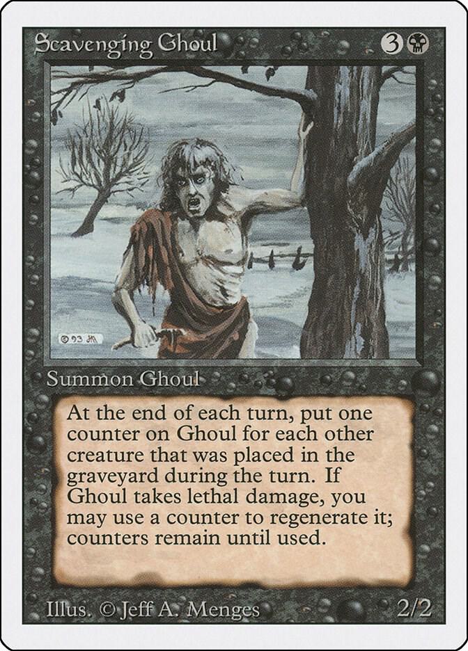 Scavenging Ghoul card from Revised Edition