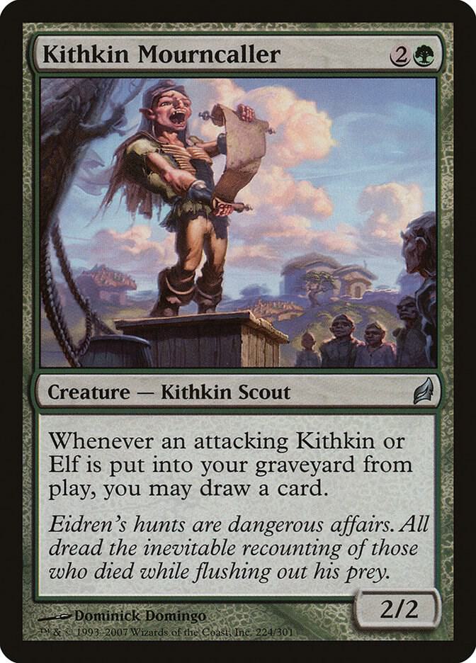 Kithkin Mourncaller 224 card from Lorwyn