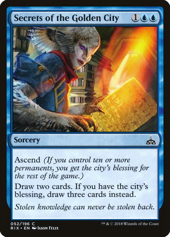 Secrets of the Golden City 52 card from Rivals of Ixalan