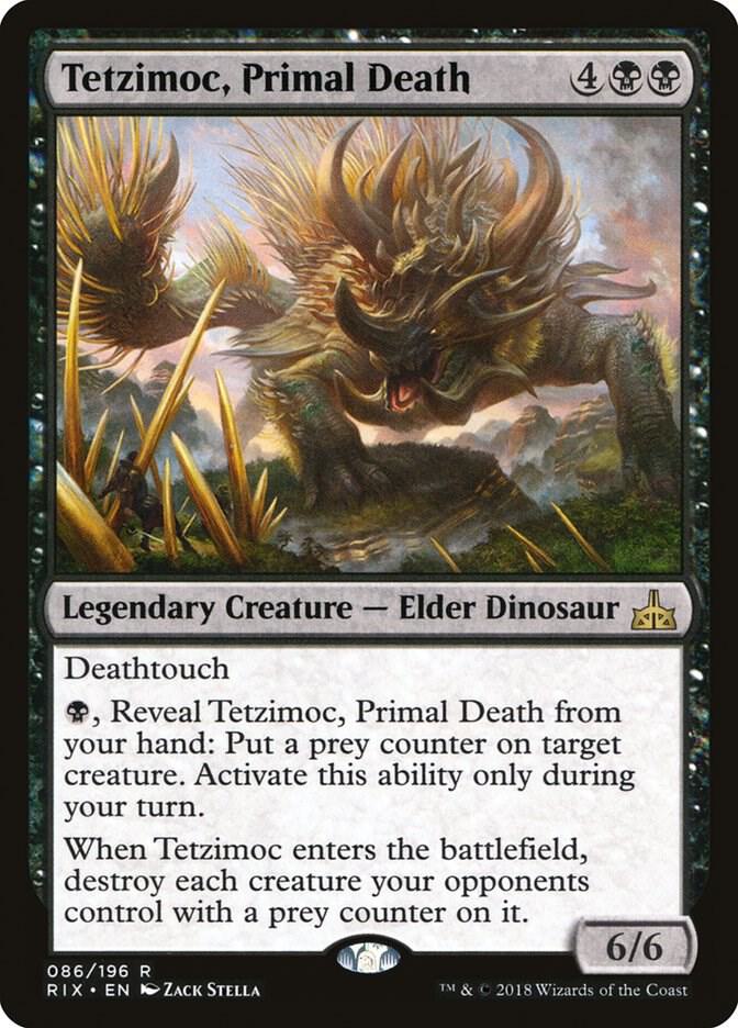 Tetzimoc, Primal Death 86 card from Rivals of Ixalan