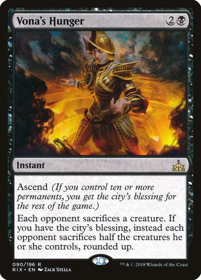 Vona's Hunger 90 card from Rivals of Ixalan
