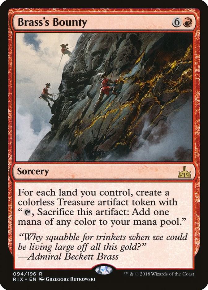 Brass's Bounty 94 card from Rivals of Ixalan
