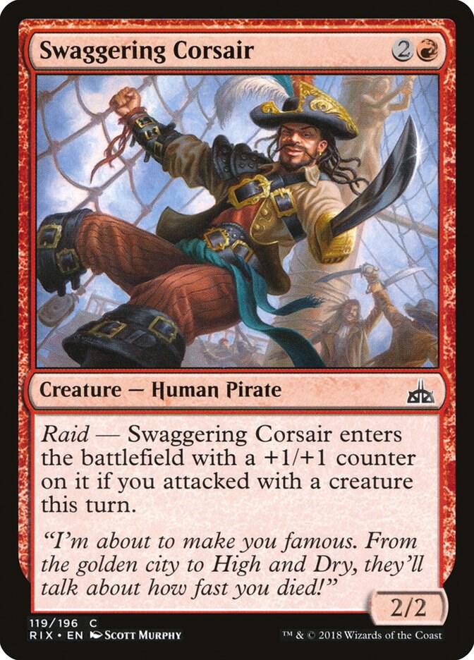 Swaggering Corsair 119 card from Rivals of Ixalan