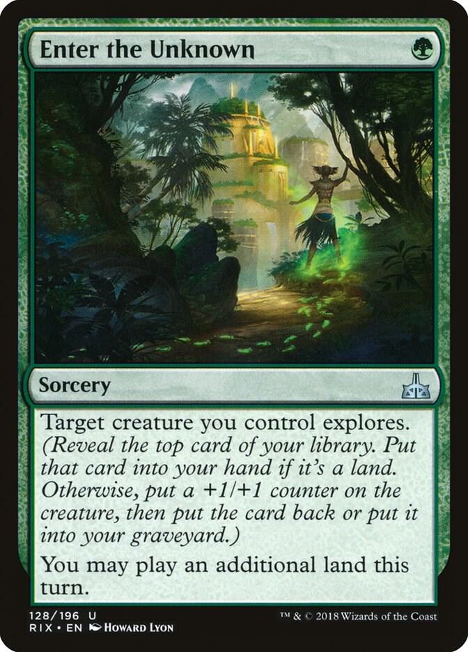 Enter the Unknown 128 card from Rivals of Ixalan