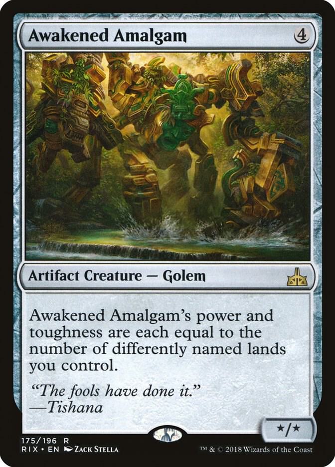 Awakened Amalgam 175 card from Rivals of Ixalan
