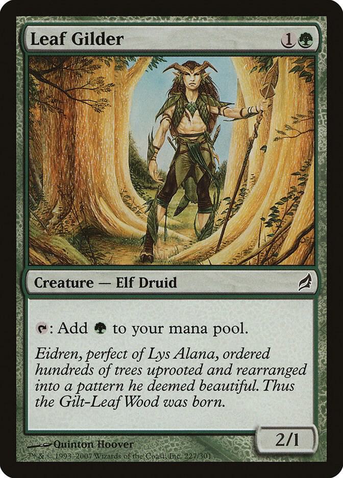 Leaf Gilder 227 card from Lorwyn