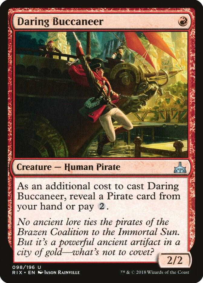 Daring Buccaneer 98 card from Rivals of Ixalan