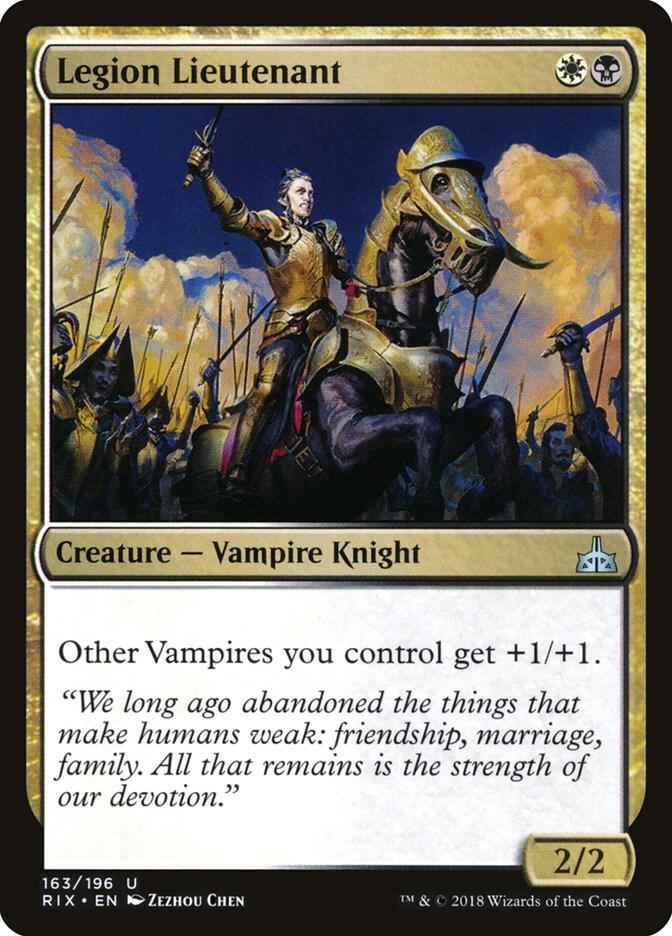 Legion Lieutenant 163 card from Rivals of Ixalan