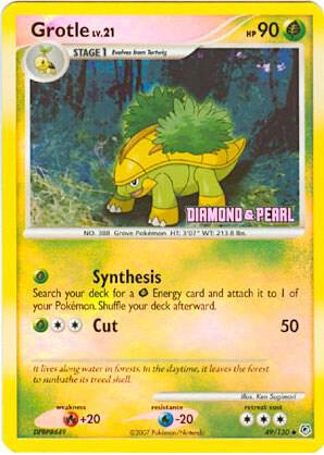 Grotle - 49/130 [Diamond & Pearl] 049/130 card from Burger King Promos