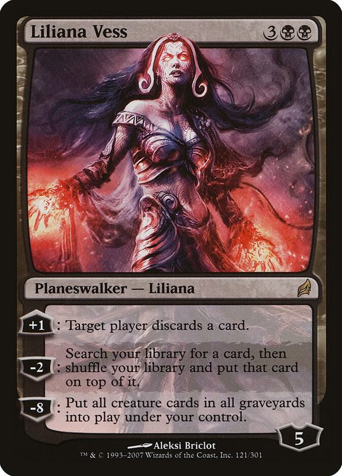 Liliana Vess 121 card from Lorwyn
