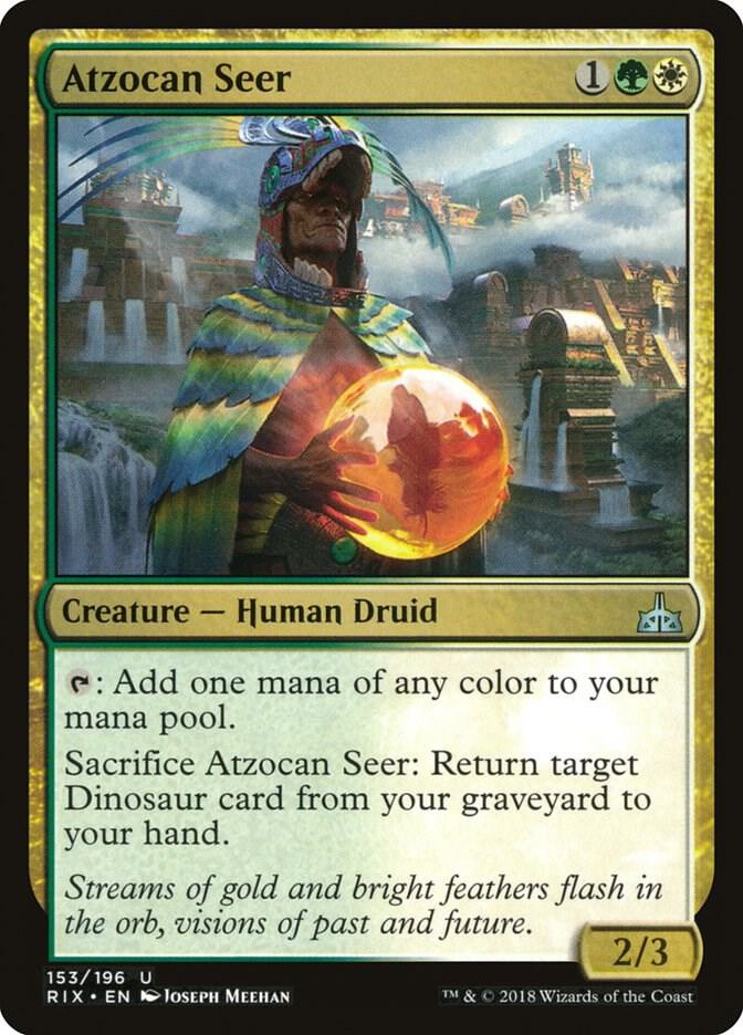 Atzocan Seer 153 card from Rivals of Ixalan