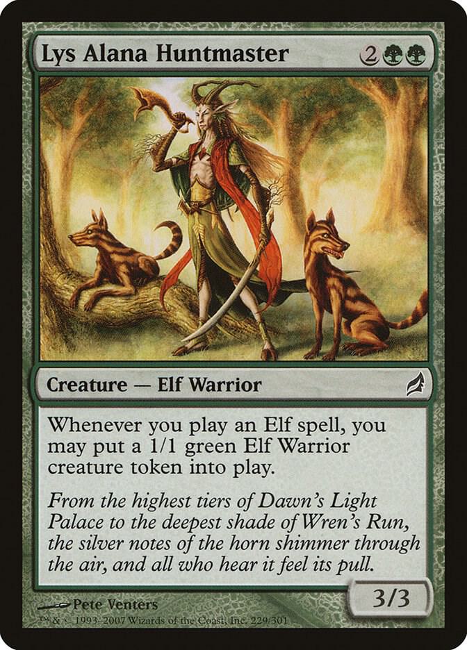 Lys Alana Huntmaster 229 card from Lorwyn