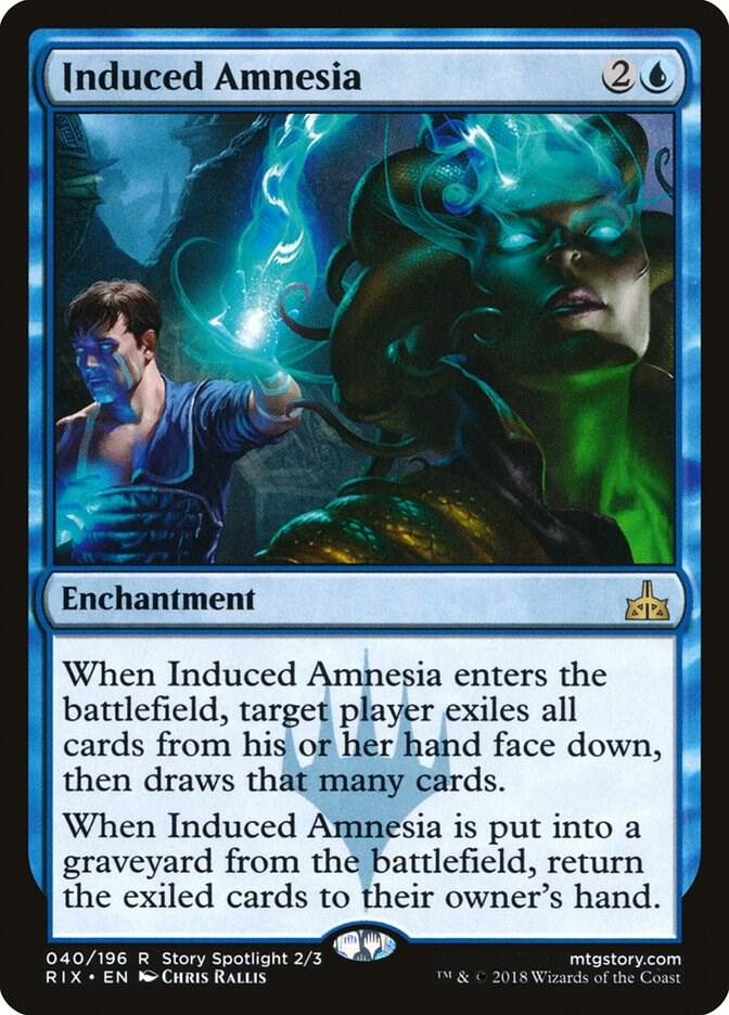 Induced Amnesia 40 card from Rivals of Ixalan