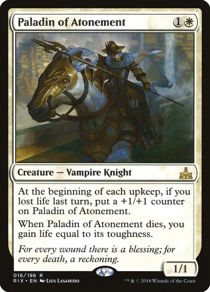 Paladin of Atonement 16 card from Rivals of Ixalan